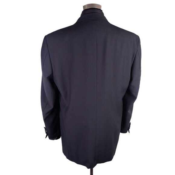 Joseph Abboud 2-Pcs 3 Button Tuxedo Black Jacket Sz 41R Pants 35X30.5 - Picture 9 of 16